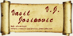 Vasil Josipović vizit kartica